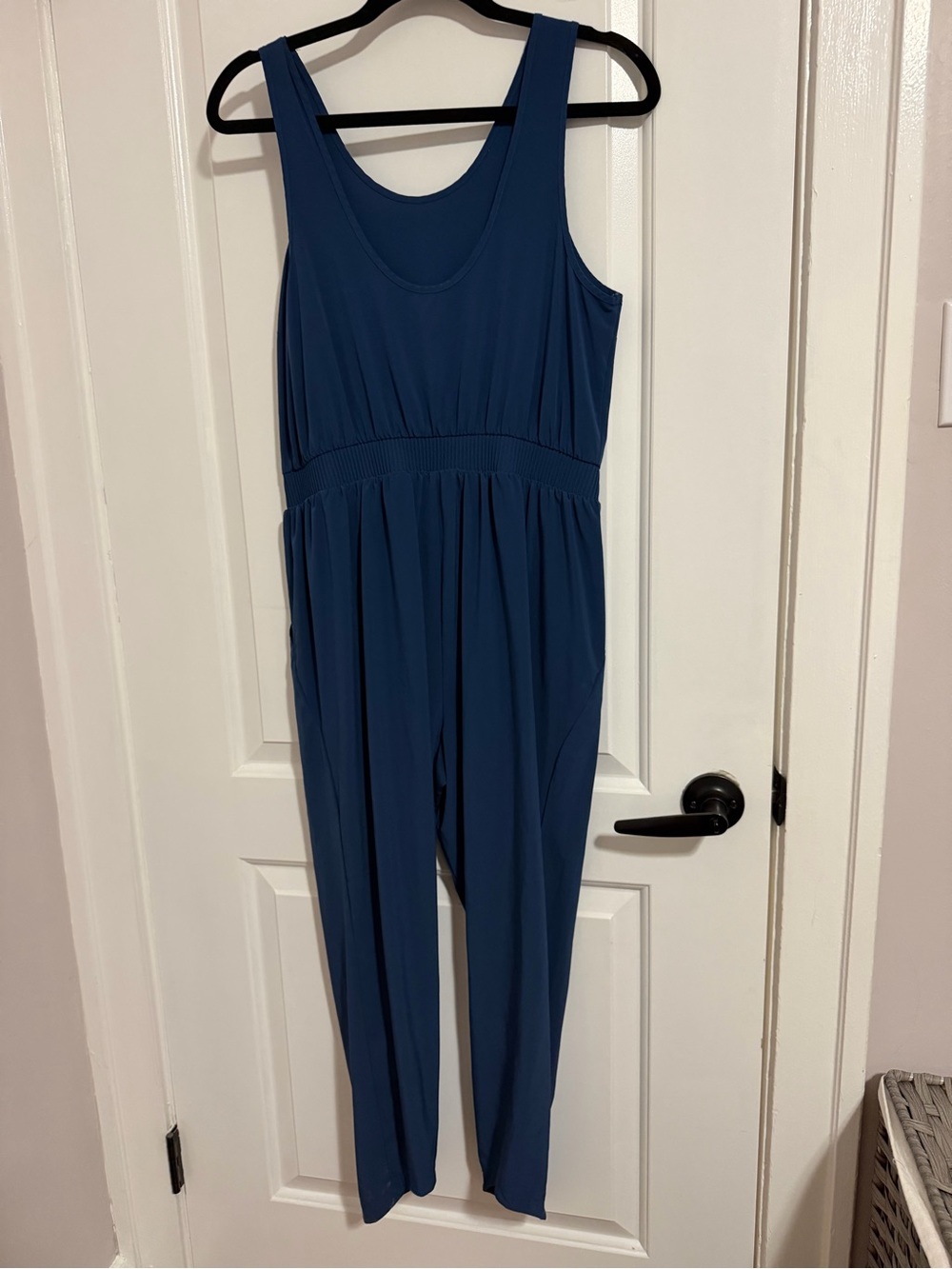 all in motion Blue Sleeveless Drawstring Jumpsuit - Picture 2 of 3